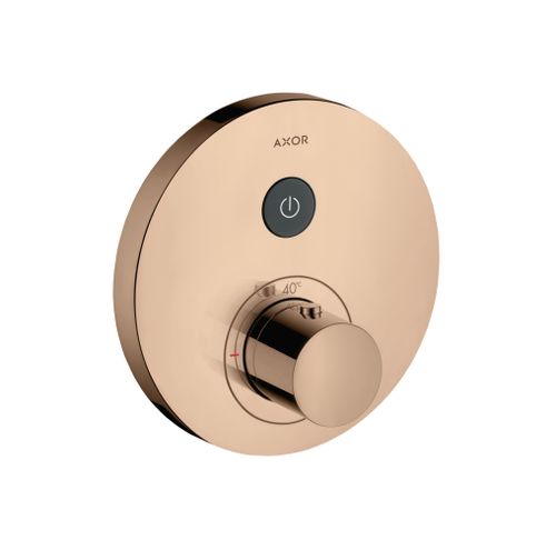 AXOR-HG-AXOR-ShowerSelect-Thermostat-Unterputz-rund-fuer-1-Verbraucher-Polished-Red-Gold-36722300 gallery number 1